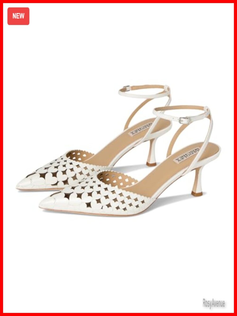Pointed Toe Kitten Heel Ankle Strap Leather Pumps Formal Evening